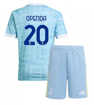 Juventus Lois Openda #20 Udebanetrøje Børn 2025-26 Kortærmet (+ Korte bukser)